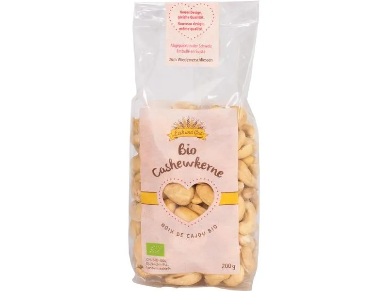 Leib und Gut Bio Cashewkerne 200 g