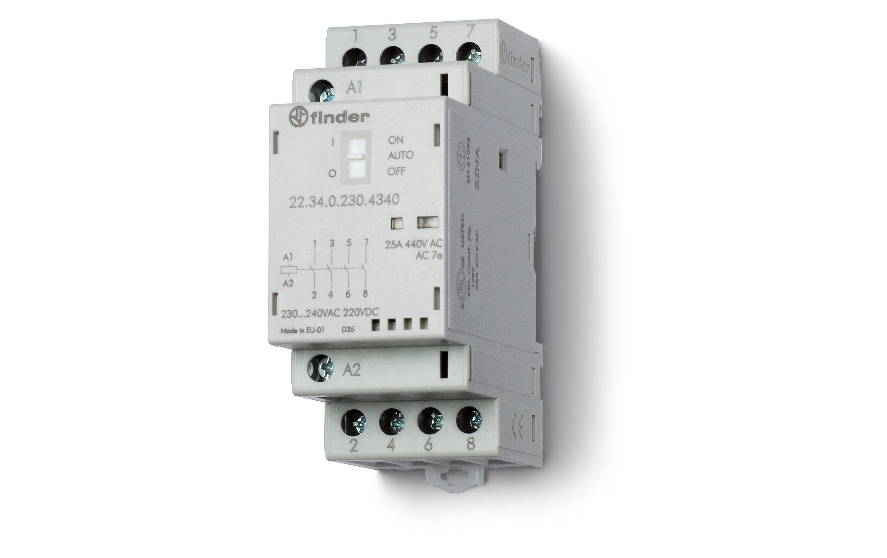 Finder Schütze Serie 22 4x 25A 24V, Auto Finder Schütze Serie 22 4x 25A 24V, Auto
