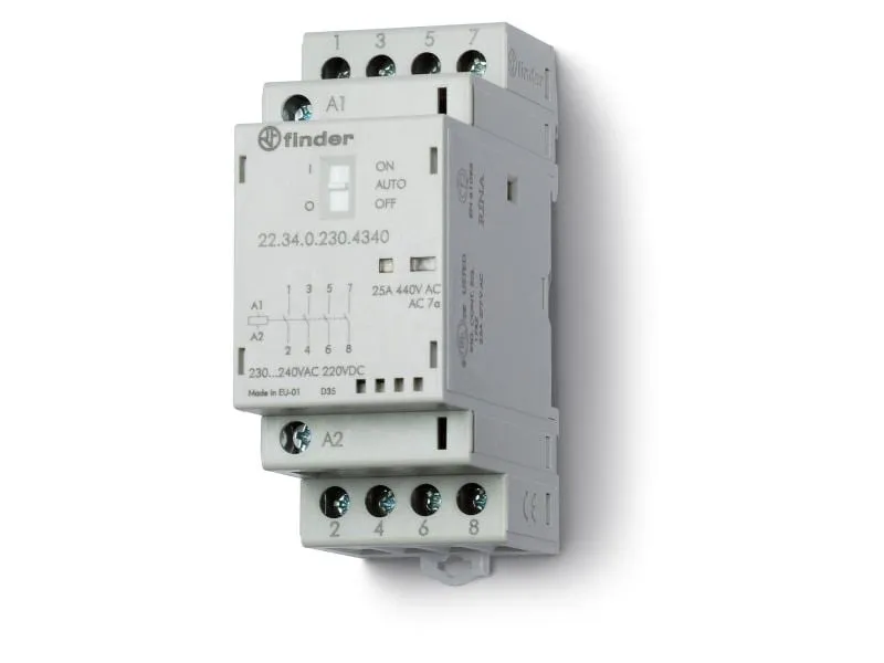 Finder Schütze Serie 22 4x 25A 24V, Auto