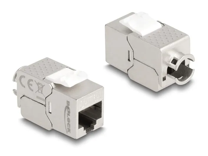 Delock Keystone-Modul RJ45 zu LSA Cat.6A Slim werkzeugfrei Delock Keystone-Modul RJ45 zu LSA Cat.6A Slim werkzeugfrei