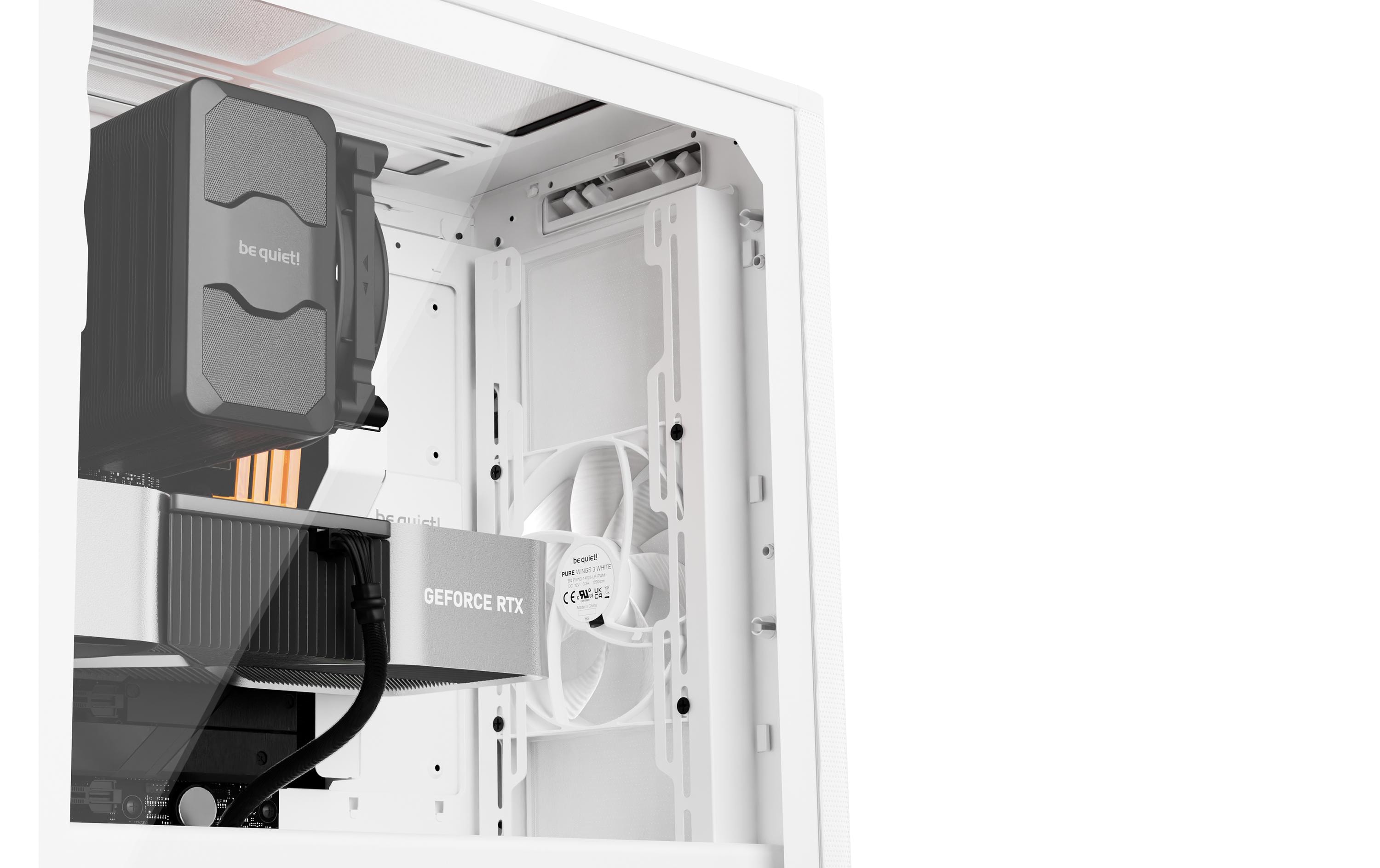 be quiet! PC-Gehäuse Pure Base 501 Airflow Window Weiss