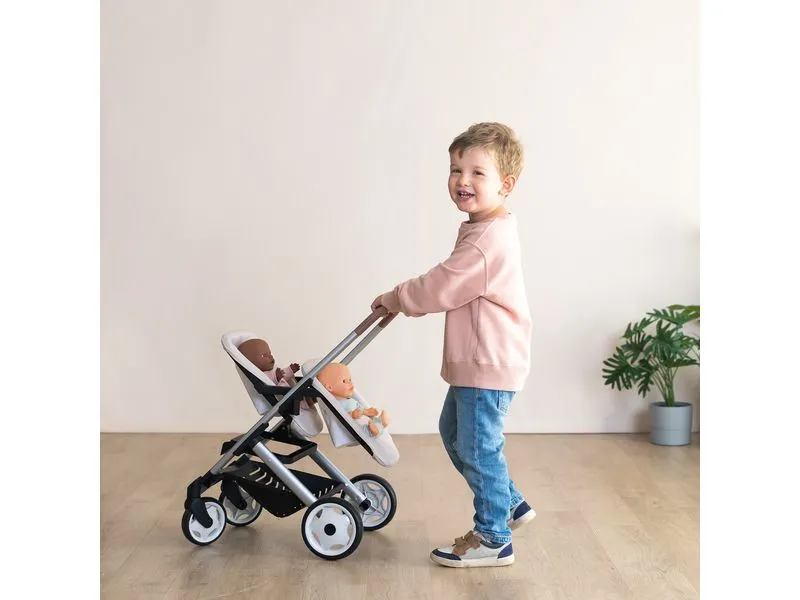 Smoby Zwillingspuppenwagen Maxi Cosi, Beige Smoby Zwillingspuppenwagen Maxi Cosi, Beige
