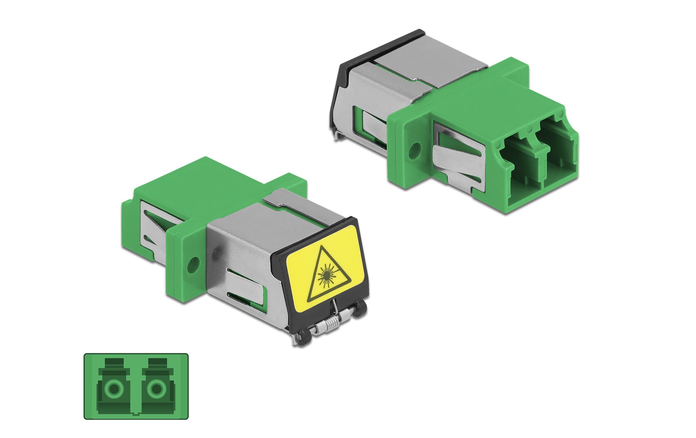 Delock LWL-Kupplung LC – LC Duplex Singlemode 1 Stück
