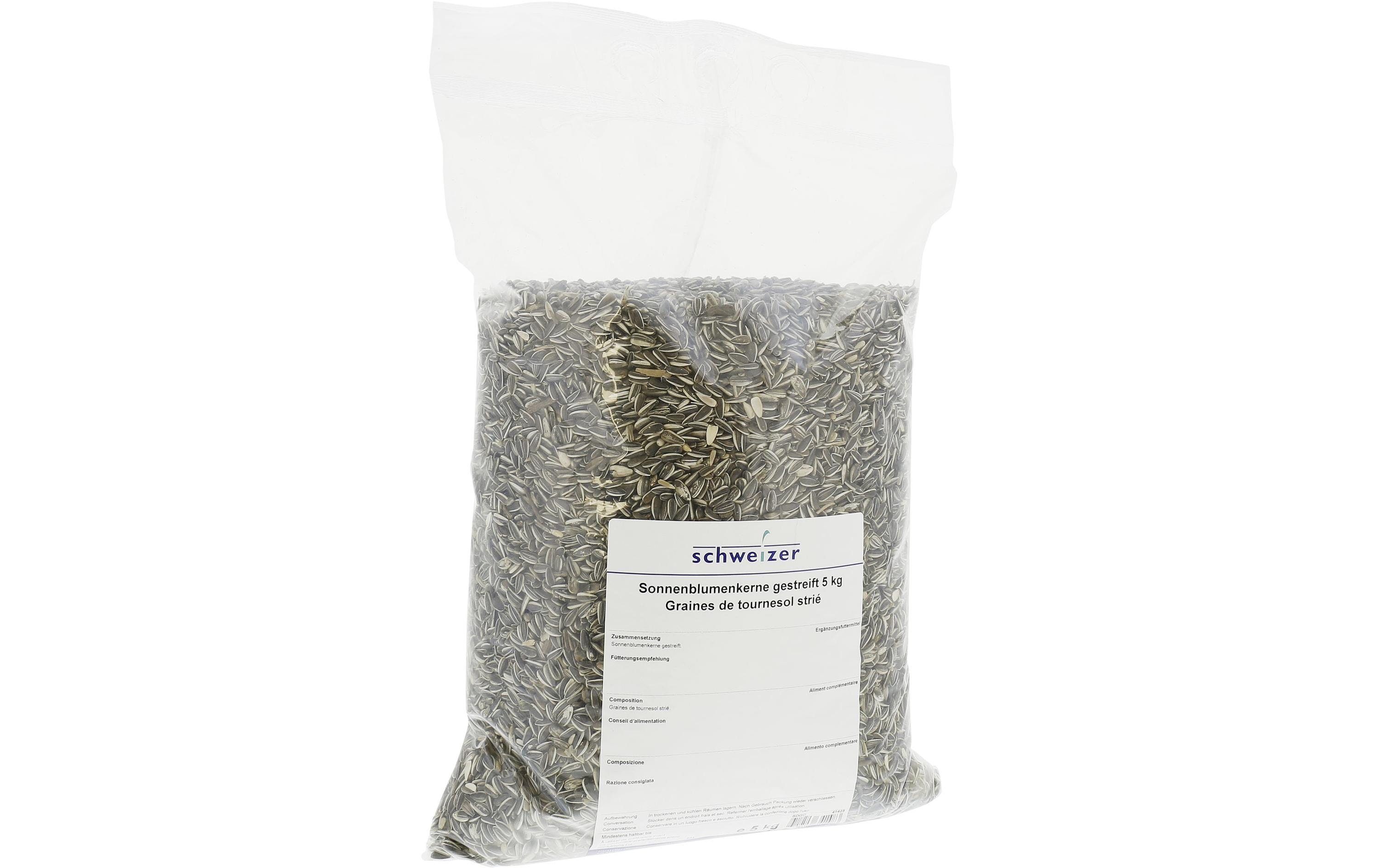 Eric Schweizer Wintervogelfutter Sonnenblumenkerne gestreift, 5 kg