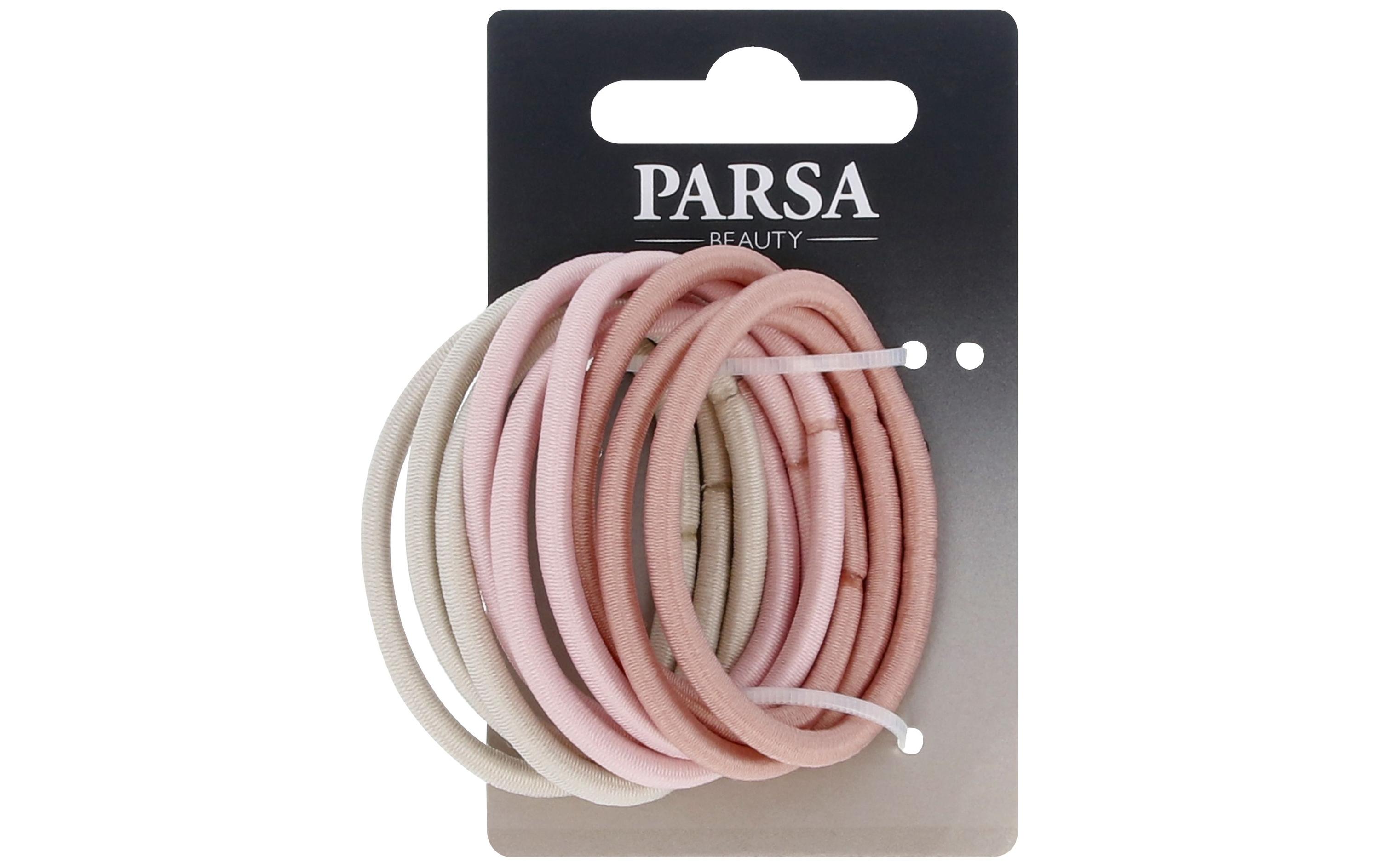 Parsa Beauty Haargummi Haargummi Rosa/Beige 9 Stück