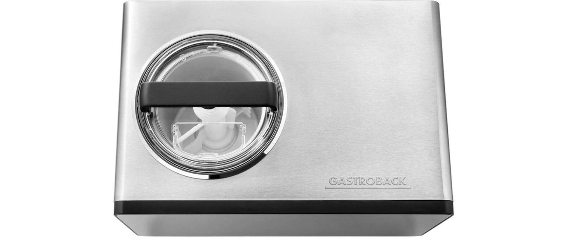 Gastroback Glacemaschine Advanced Control 1.5 l, Schwarz/Silber