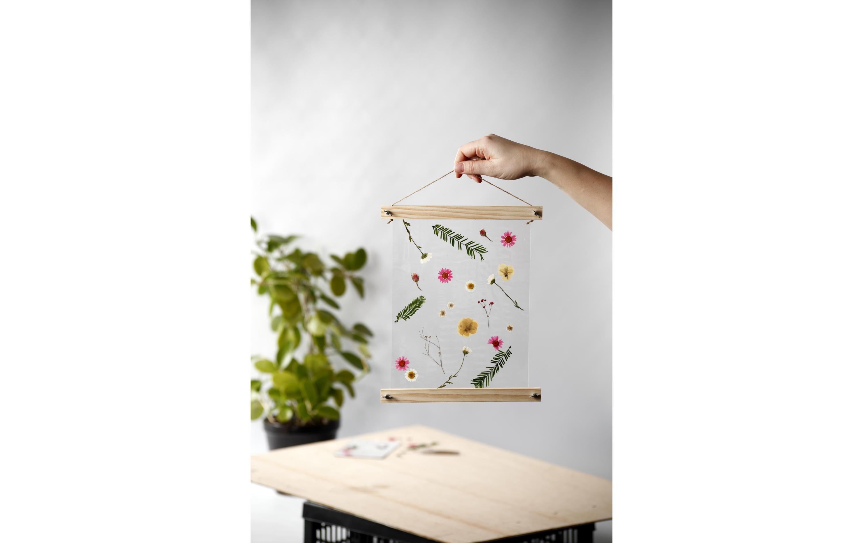 Creativ Company Streudeko Gepresste Blüten und Blätter, Blau, 19 sort.