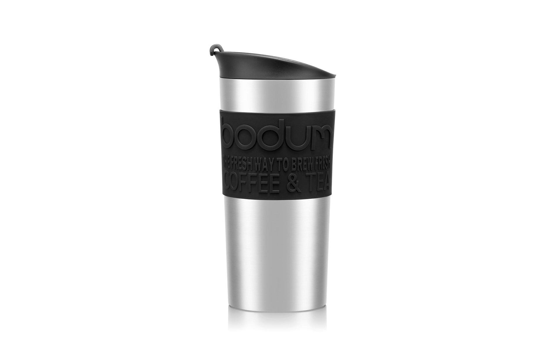 Bodum Travel Mug Doppelwandig Schwarz, 0.35 l