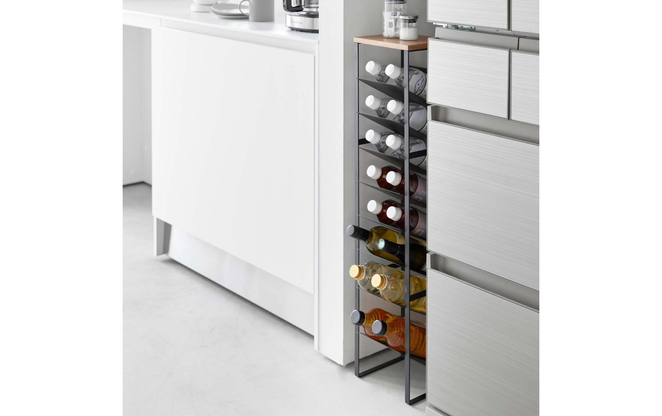 Yamazaki Flaschenregal Tower Schwarz