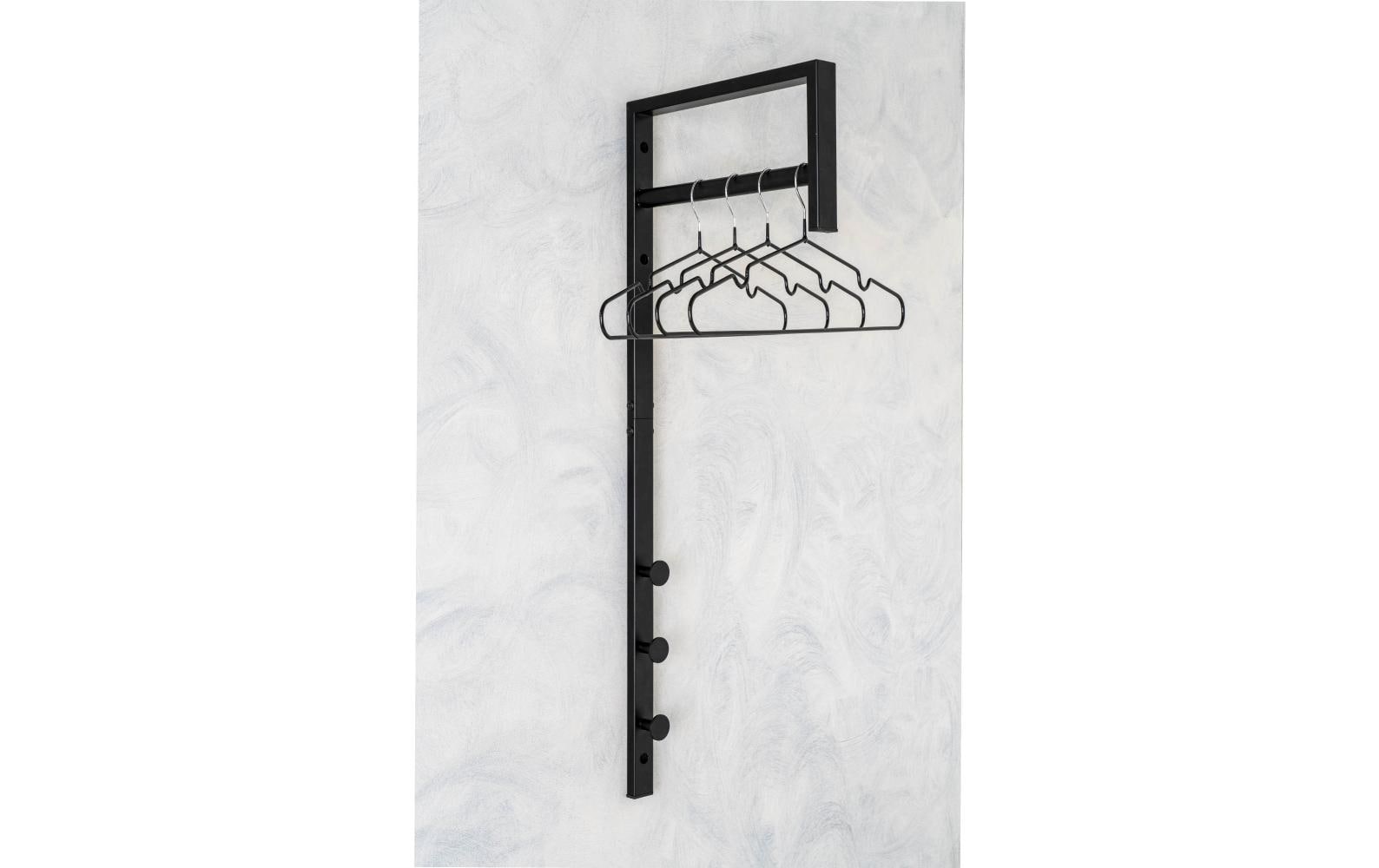 House Nordic Wandgarderobe Trento 30 x 82 cm, Schwarz