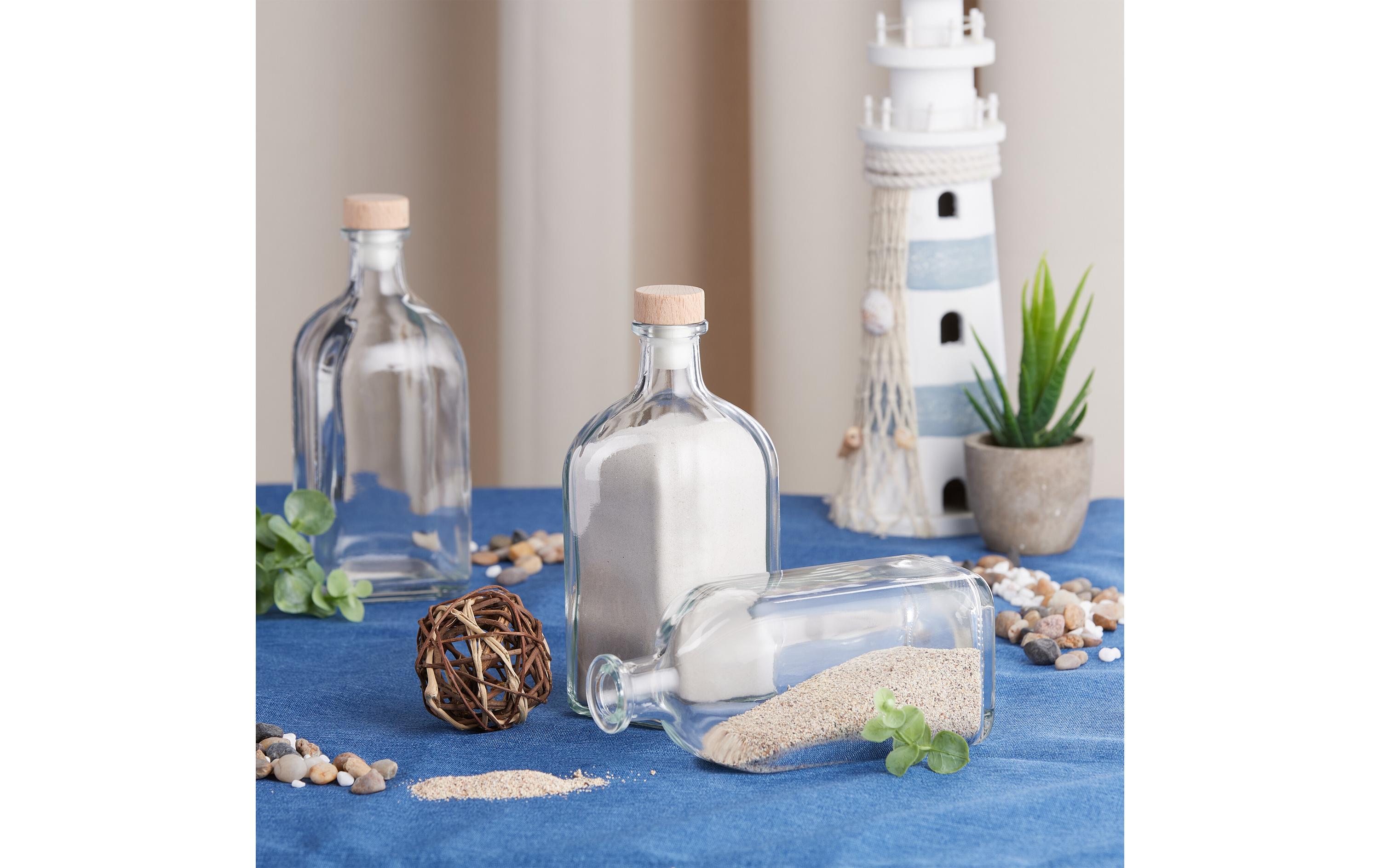 relaxdays Einmachflasche 500 ml, 6 Stück