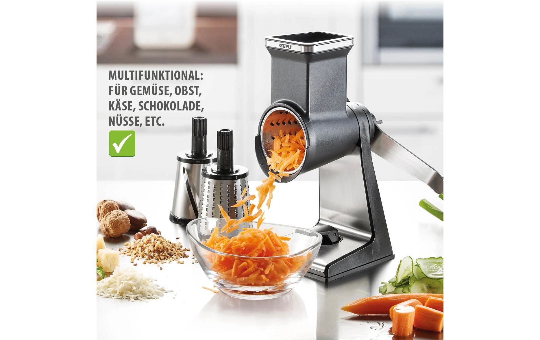 GEFU Trommelreibe Transforma Edelstahl