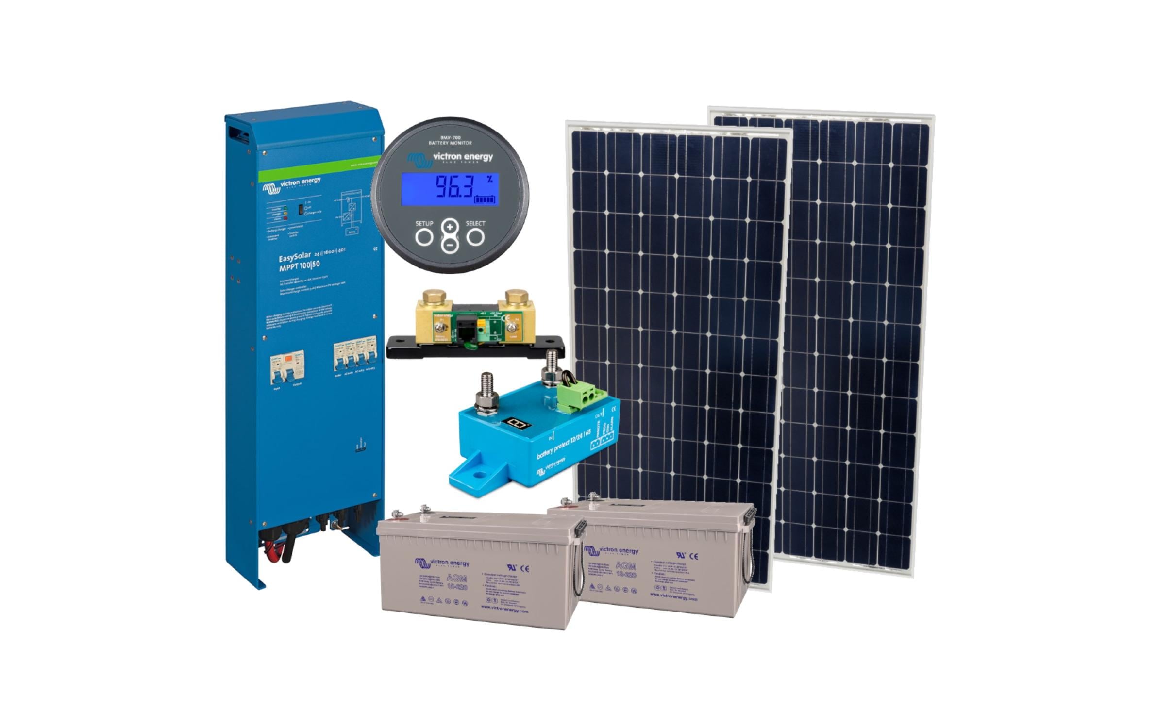 Autarking Inselanlage TinyHouse EasySet 700 Wp, 440 Ah