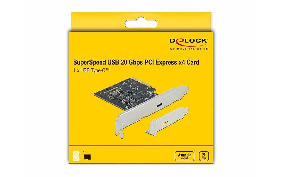 Delock PCI-Express-Karte 89036 USB-C 3.2, 20Gbs, LP Delock PCI-Express-Karte 89036 USB-C 3.2, 20Gbs, LP