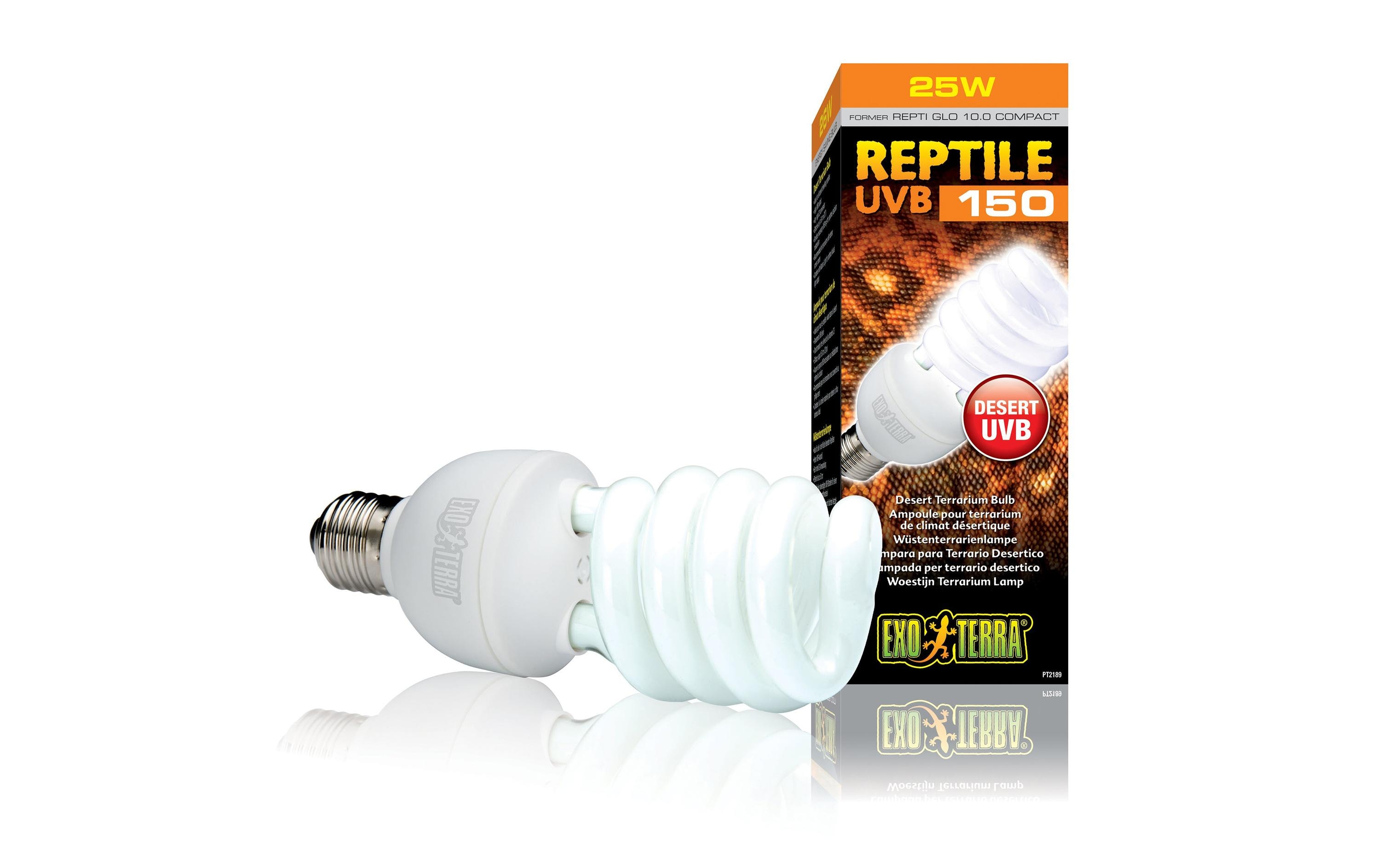 Exo Terra Terrarienlampe Reptile UVB150 E27, 25W, 19.3 cm