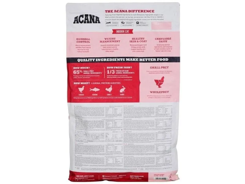 Acana Trockenfutter Indoor Entrée 1.8 kg Acana Trockenfutter Indoor Entrée 1.8 kg