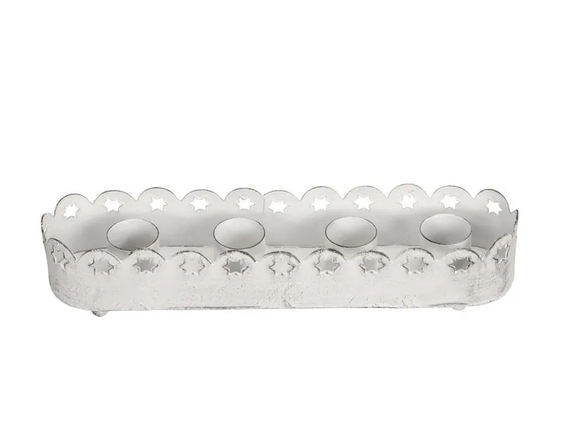 COCON Kerzenhalter für 4 Stück, Weiss COCON Kerzenhalter für 4 Stück, Weiss