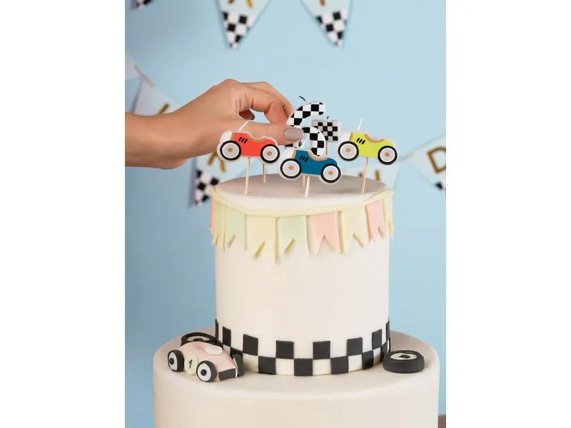 Partydeco Kerze Auto 2-3 cm, Mehrfarbig Partydeco Kerze Auto 2-3 cm, Mehrfarbig