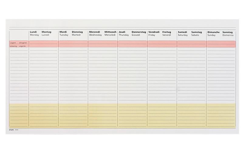 Simplex Wochen-Notizkalender 42 x 21 cm, 50 Blatt
