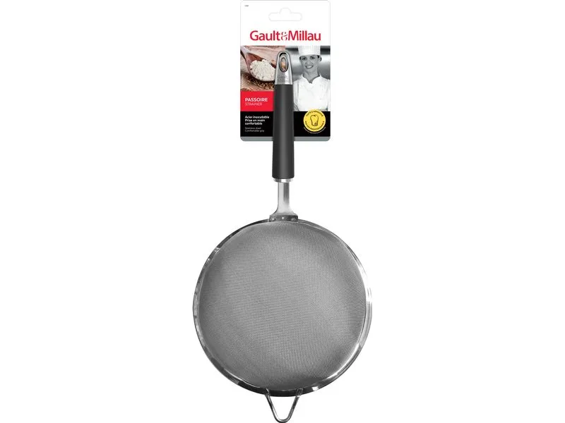 Gault Millau Abtropfsieb Silber / Schwarz