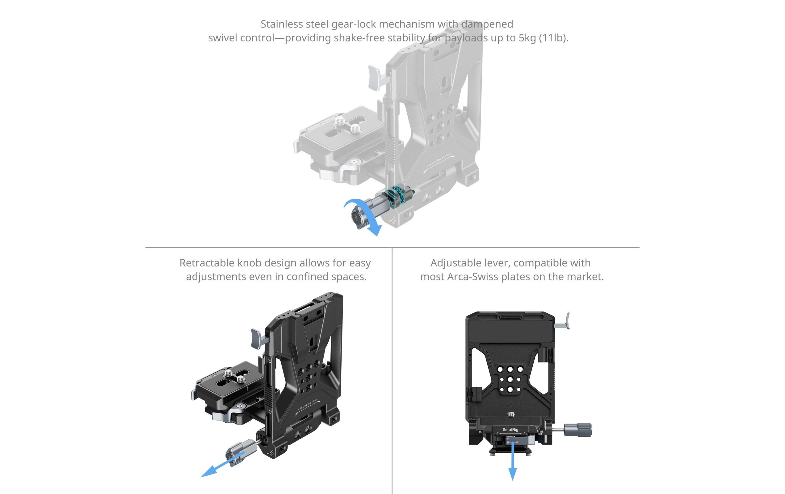 Smallrig V-Mount Akku-Montageplatten-Kit (Pro)