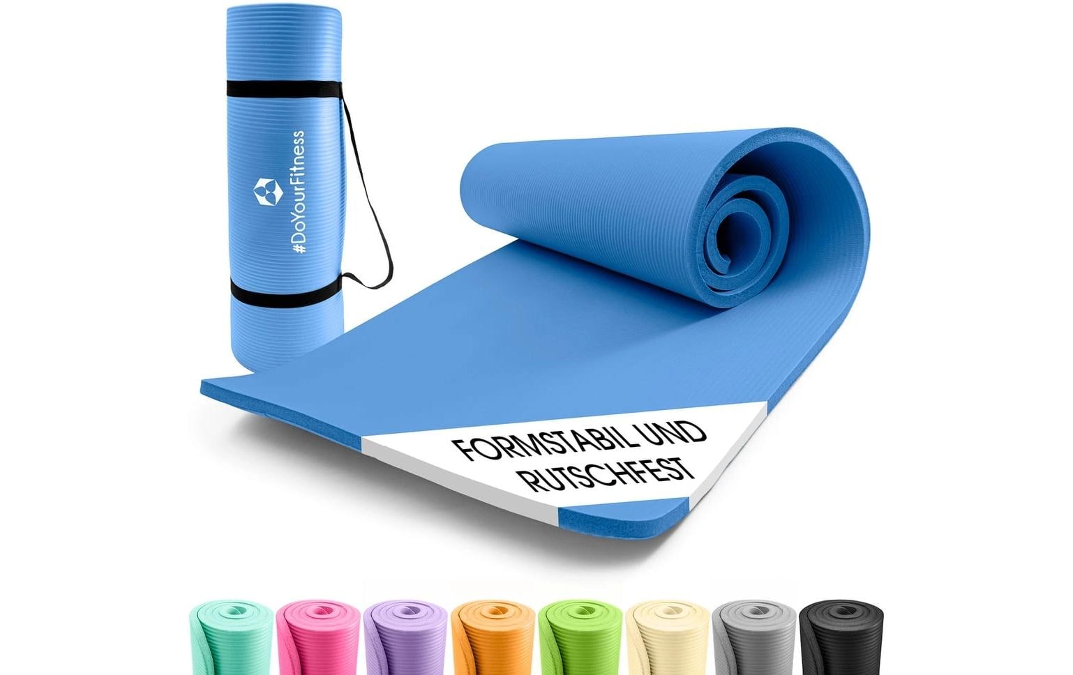 World Fitness Fitnessmatte Jivan 183 cm x 61 cm, Blau