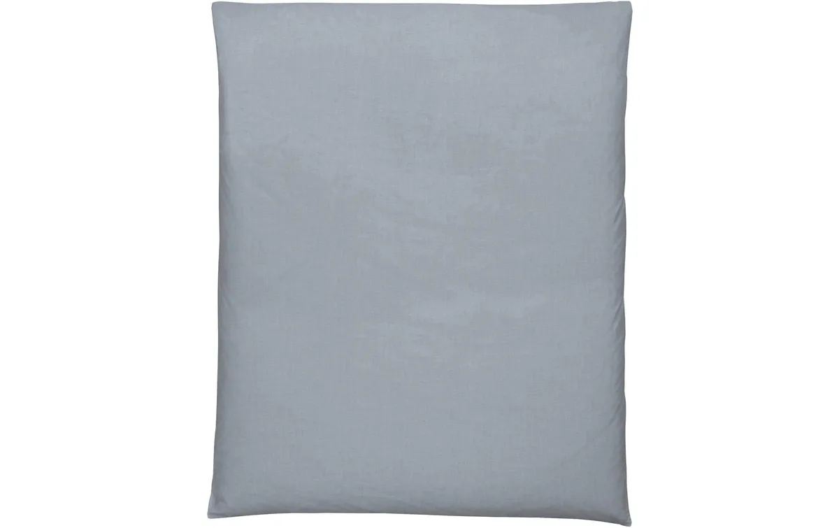 Home Fashion Duvetbezug Halbleinen uni stahlblau 160 x 210 cm