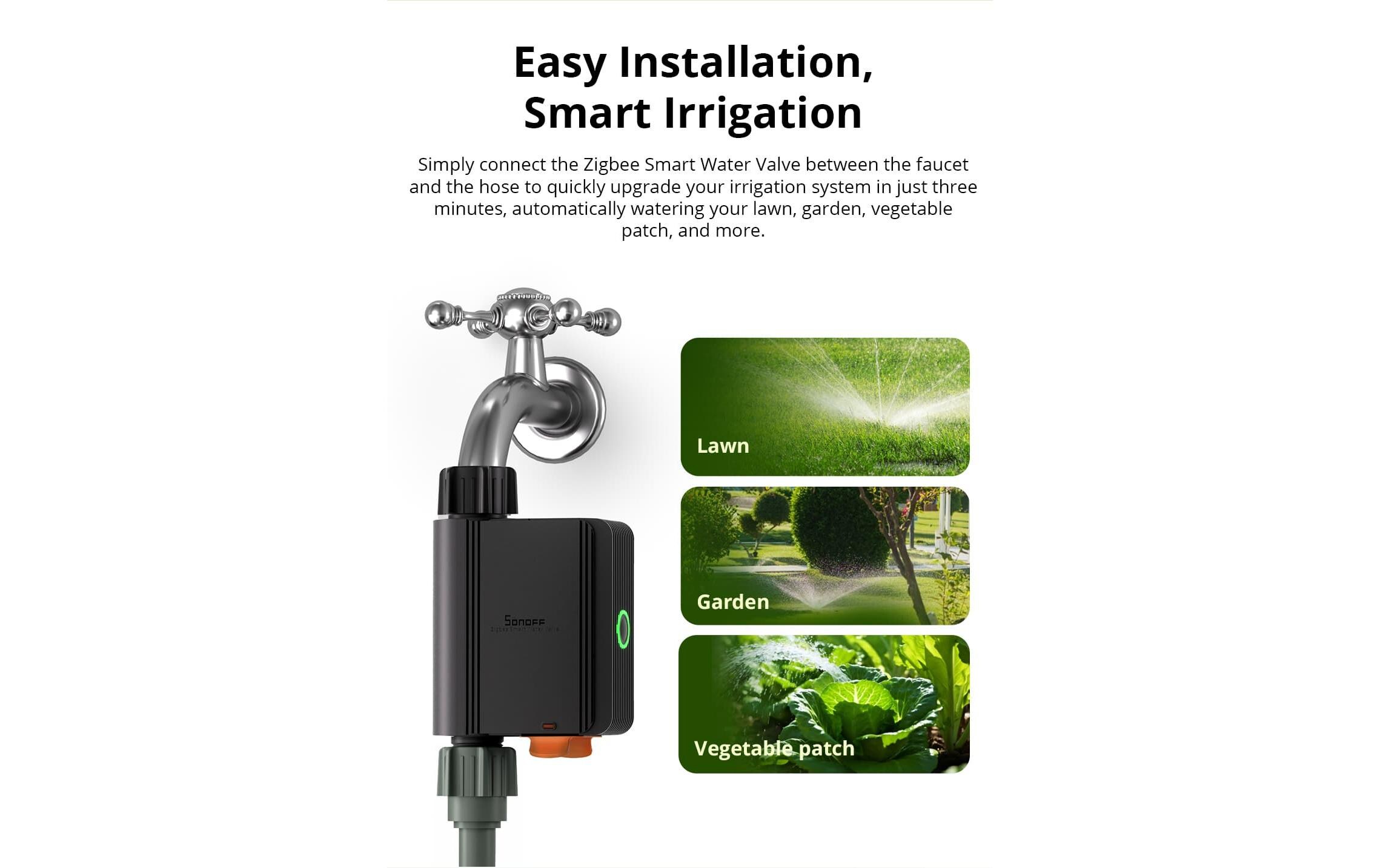 SONOFF ZigBee-Smart Water Valve DC 6 V