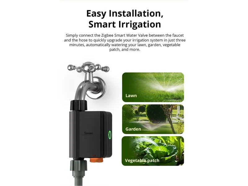 SONOFF ZigBee-Smart Water Valve DC 6 V