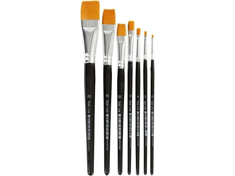 Creativ Company Nylonhaarpinsel Universal 7 Stück