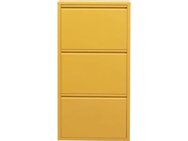 Kare Schuhschrank Caruso 3, Gelb Kare Schuhschrank Caruso 3, Gelb