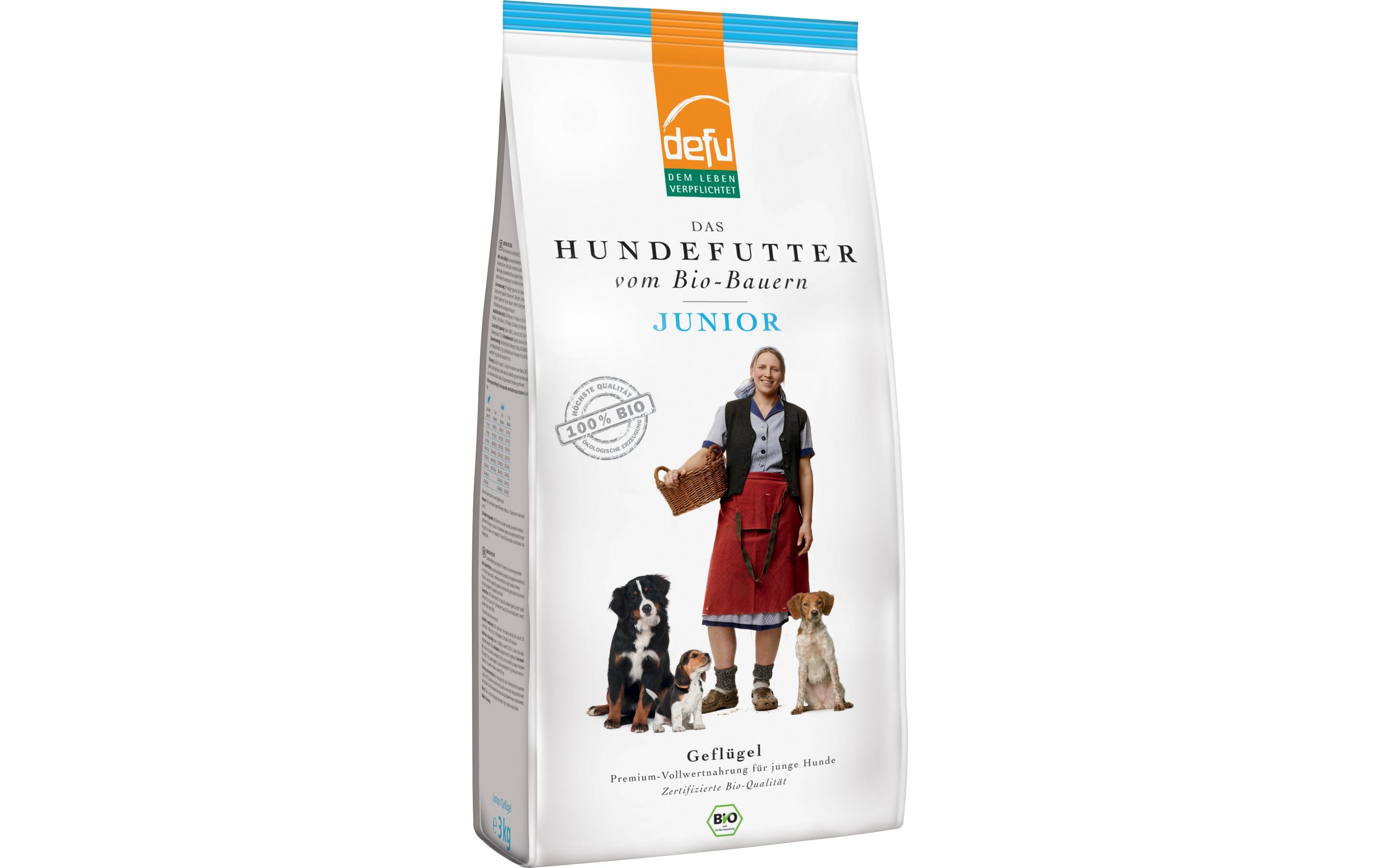 defu Trockenfutter Junior Bio Geflügel, 3 kg