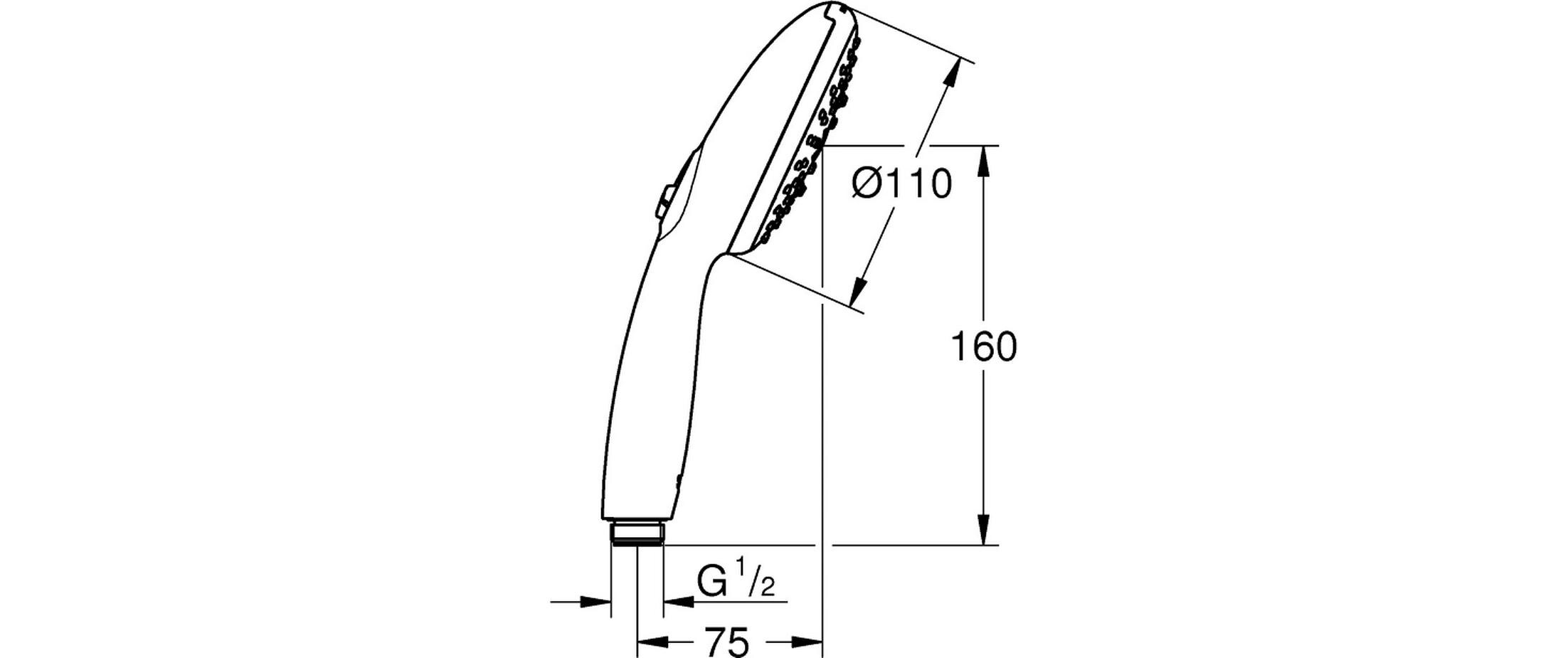 GROHE Handbrause Vitalio Start 110 Chrom