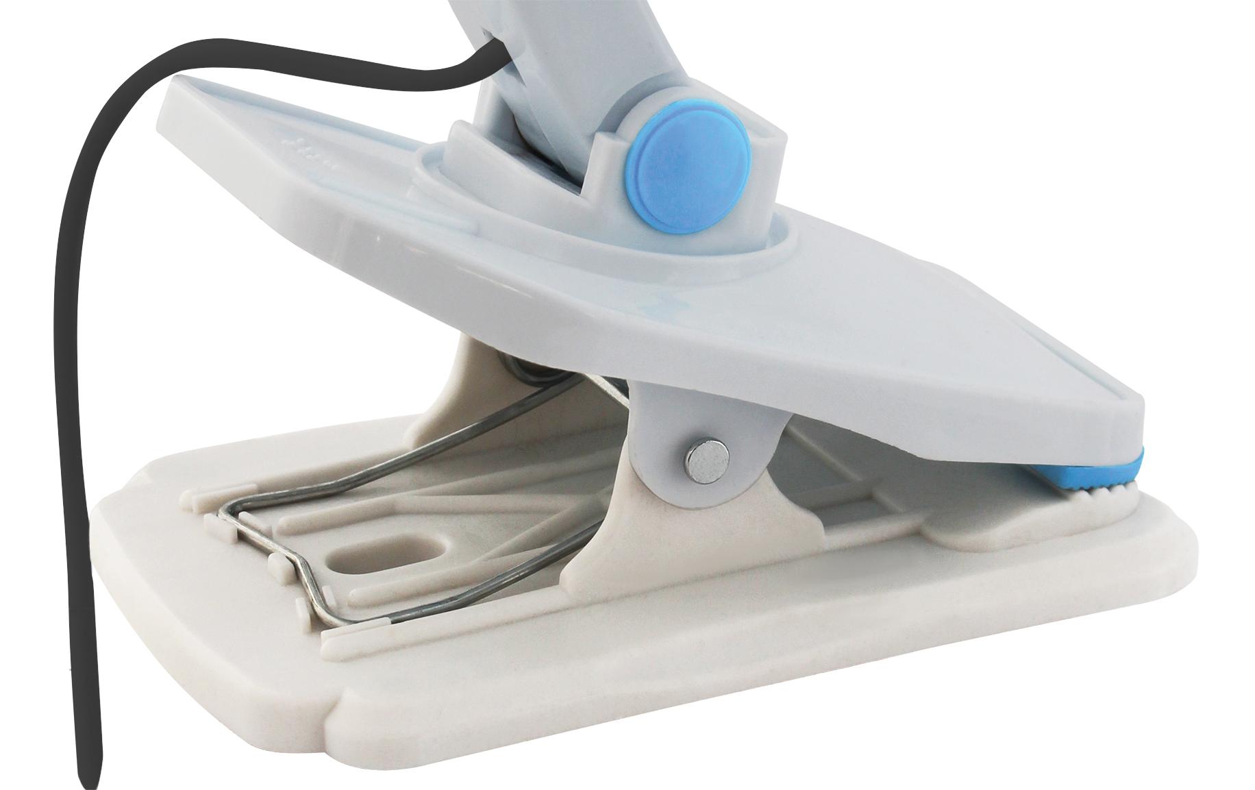 Eurotrail Klammer-Ventilator 12 V Hellblau/Weiss