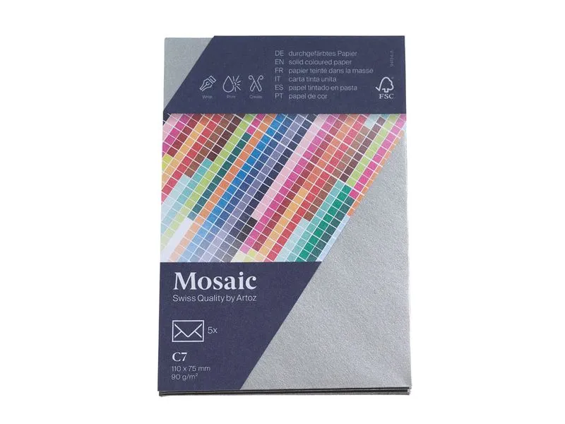 Artoz Couvert Mosaic C7, 5 Stück, Silber