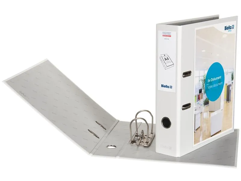 Biella Bundesordner Creative A4 7 cm, Weiss Biella Bundesordner Creative A4 7 cm, Weiss