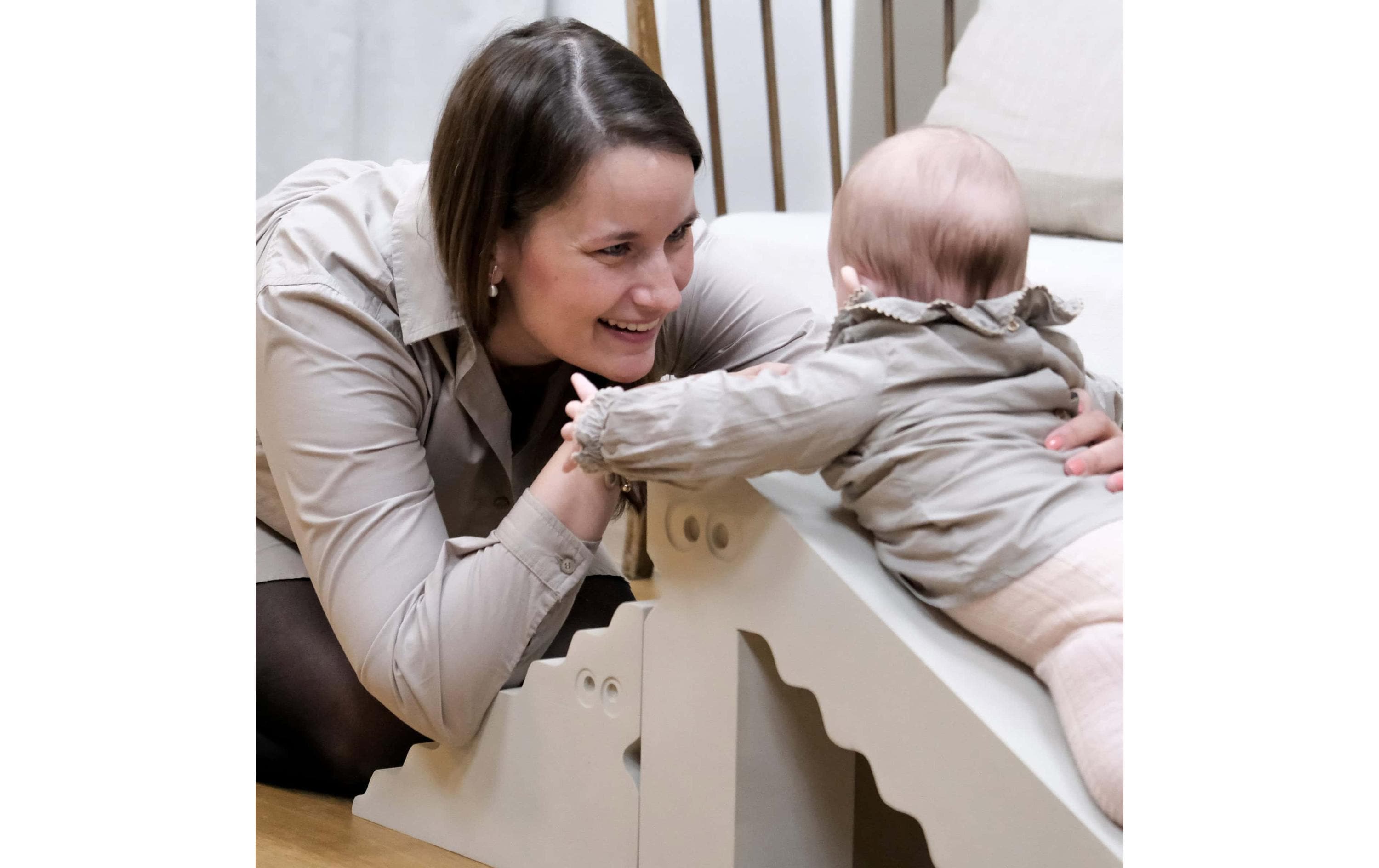 bObles Beschäftigungsspielzeug Dino Sand grey