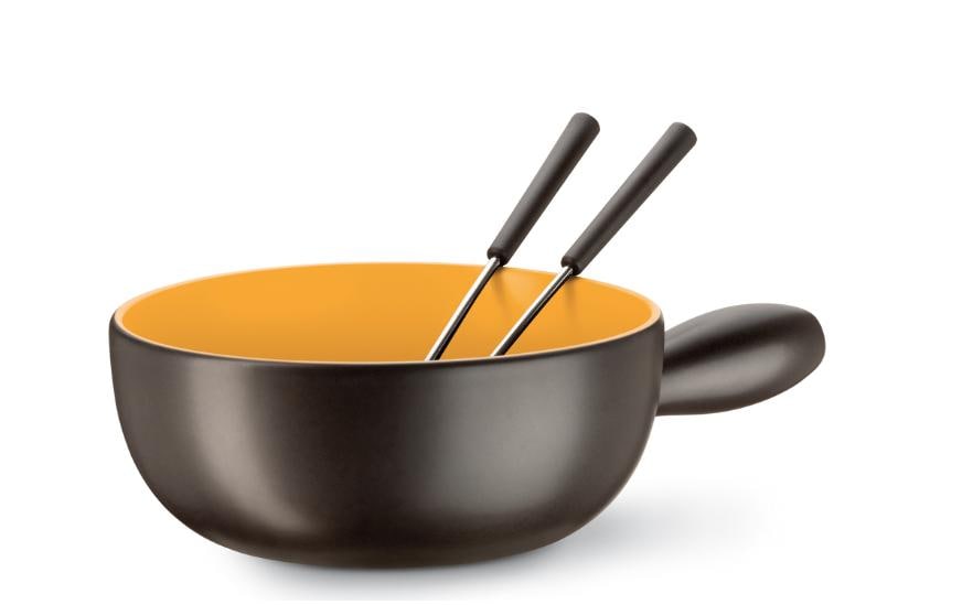 Koenig Käsefondue-Set B02179 8 Teile, Anthrazit/Gold