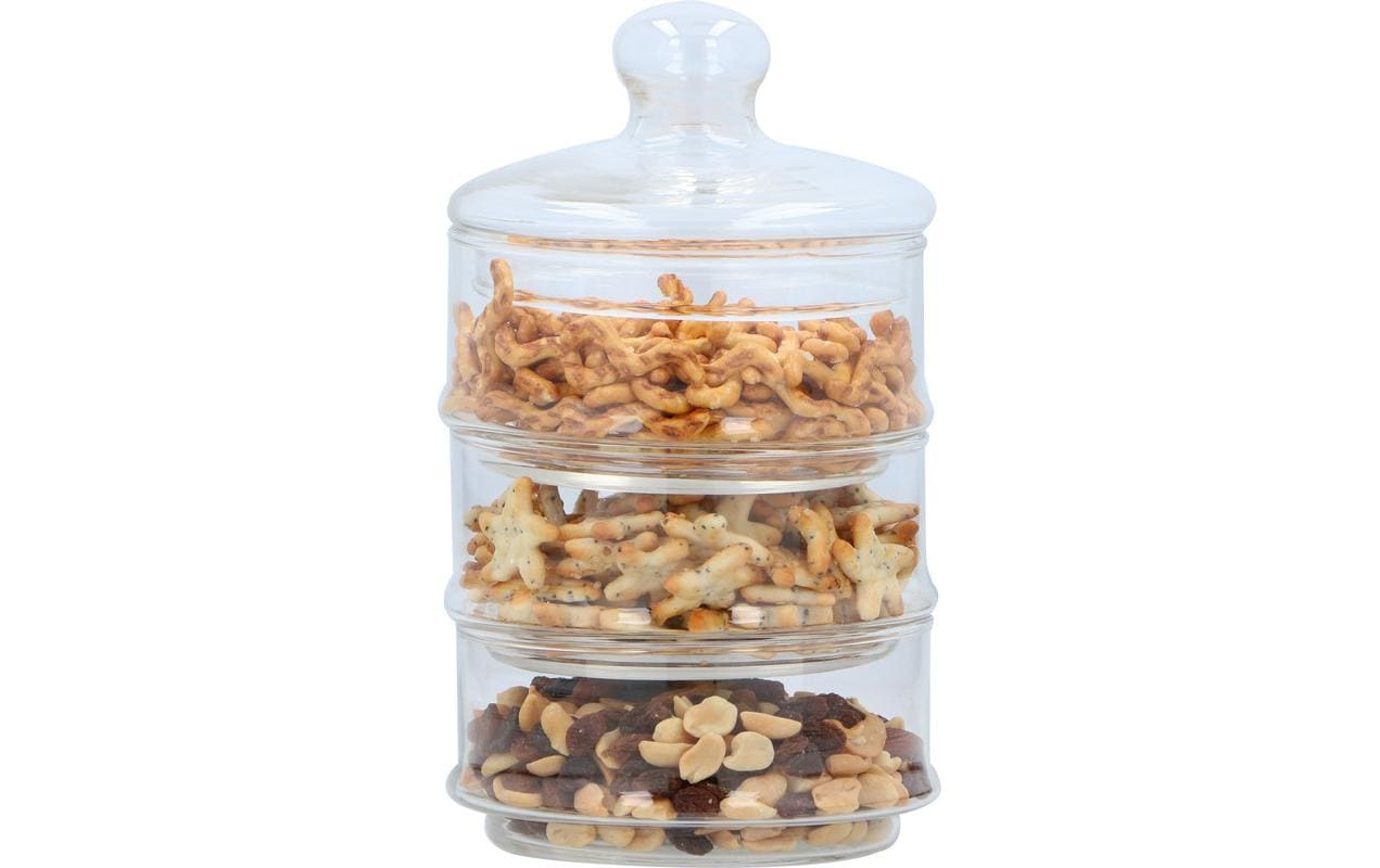 alpina Vorratsglas 3 stöckig Ø12 x 23 cm 2.6 l, Transparent