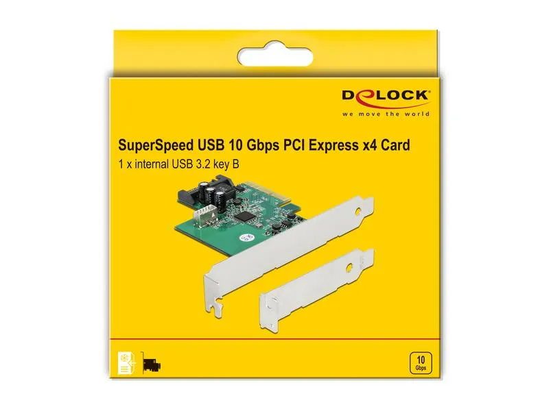 Delock PCI-Express-Karte 1x intern USB 3.2 Gen 2 Key B 20 Pin Delock PCI-Express-Karte 1x intern USB 3.2 Gen 2 Key B 20 Pin