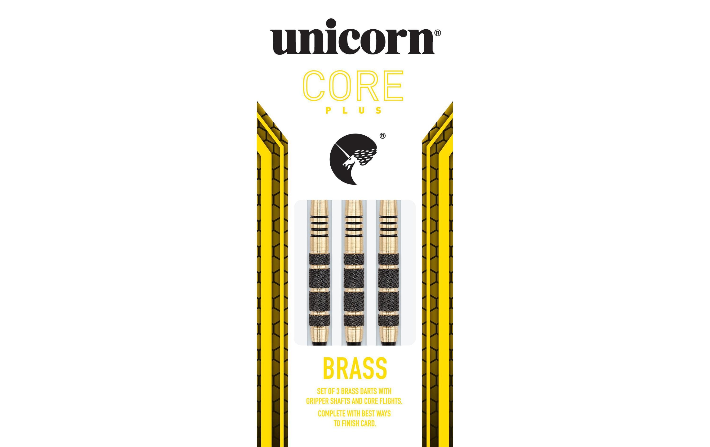 Unicorn Dartpfeile S/T Core Plus Win Black Brass