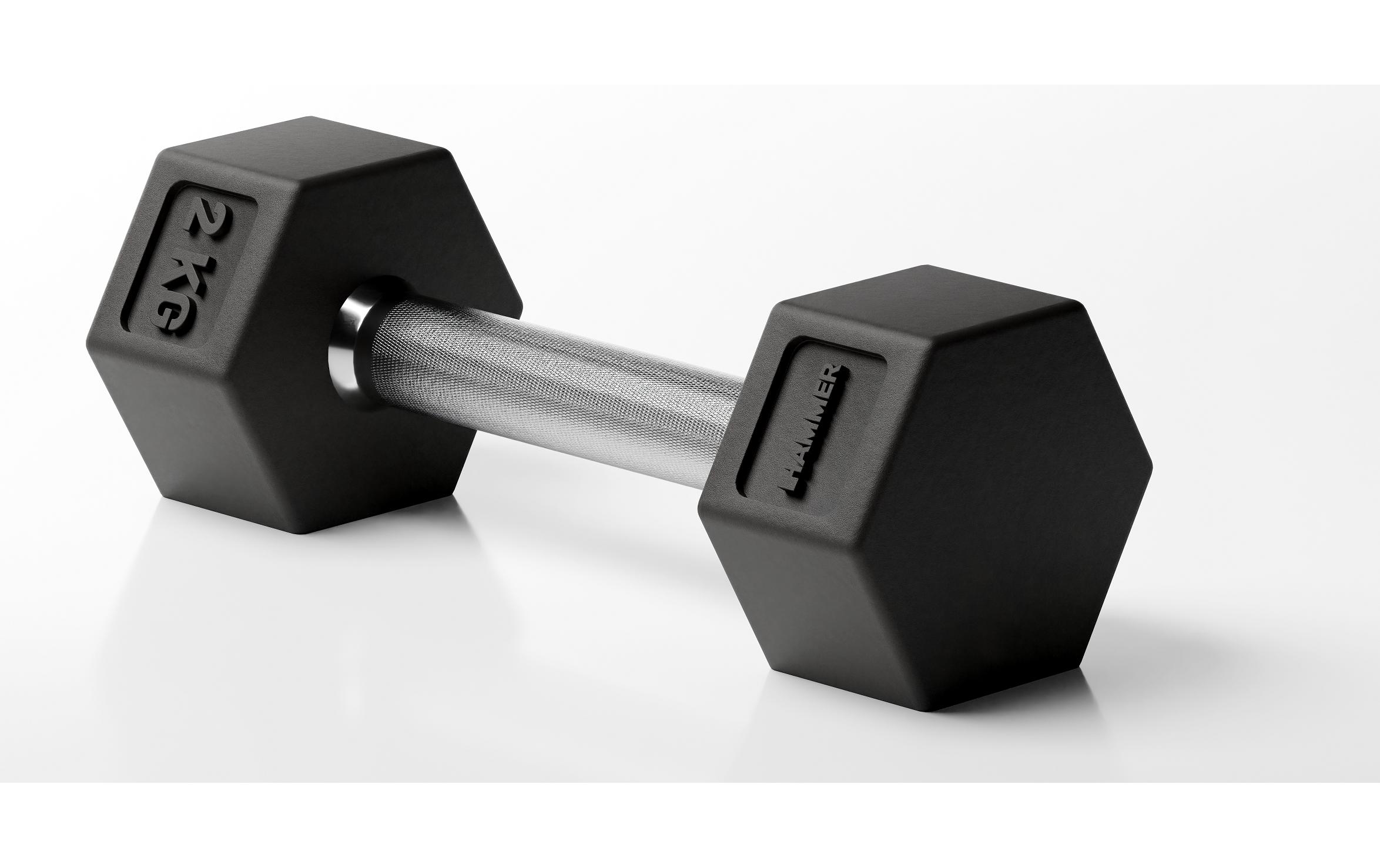 HAMMER Kurzhantel Hexagon PRO 1 x 2 kg
