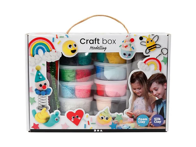 Creativ Company Modellier-Set Foam/Silk Clay 16-teilig Creativ Company Modellier-Set Foam/Silk Clay 16-teilig