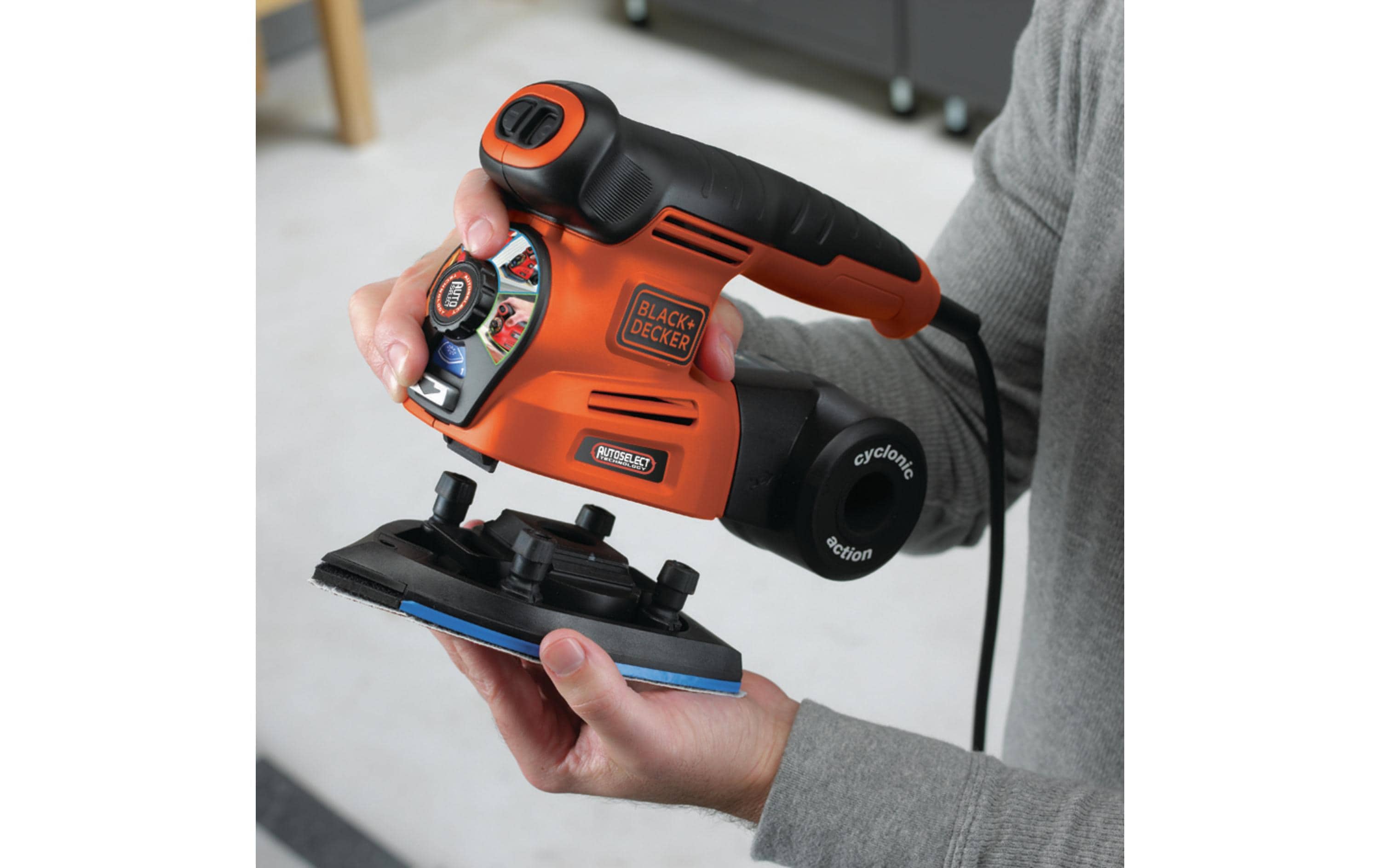 BLACK+DECKER Multischleifer Autoselect 4 in 1