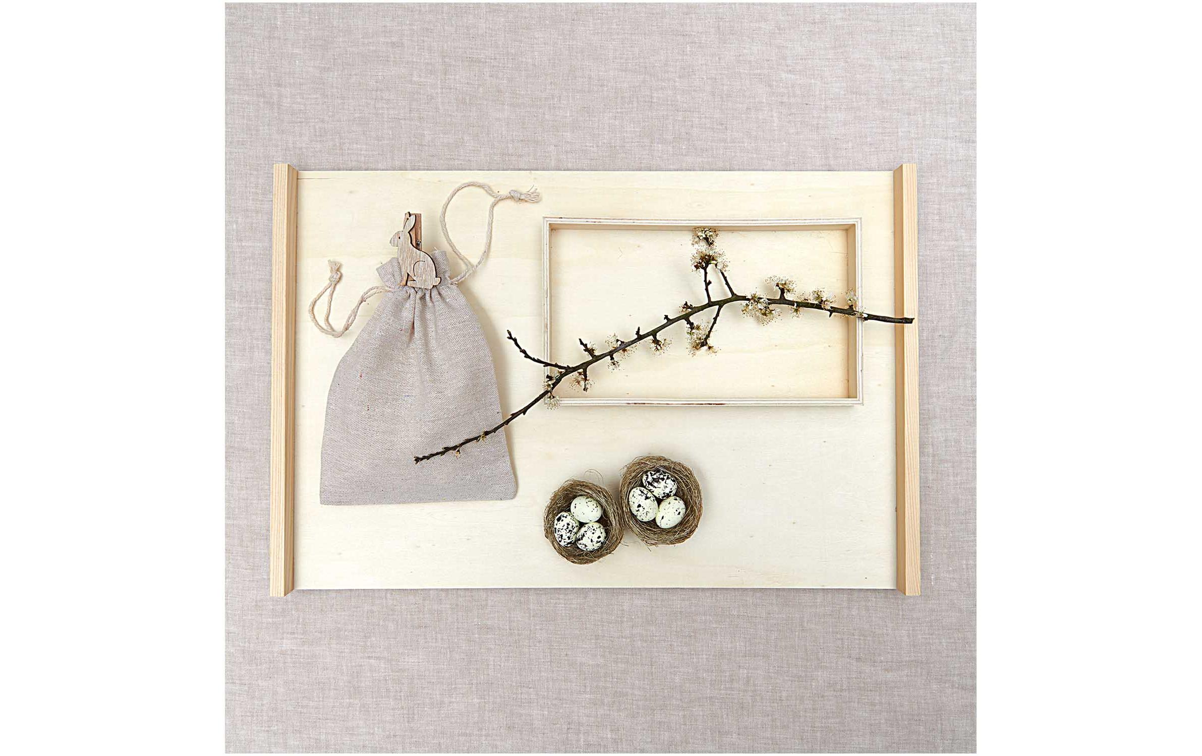 Rico Design Osternest mit Eiern 6.5 cm, 2 Stück