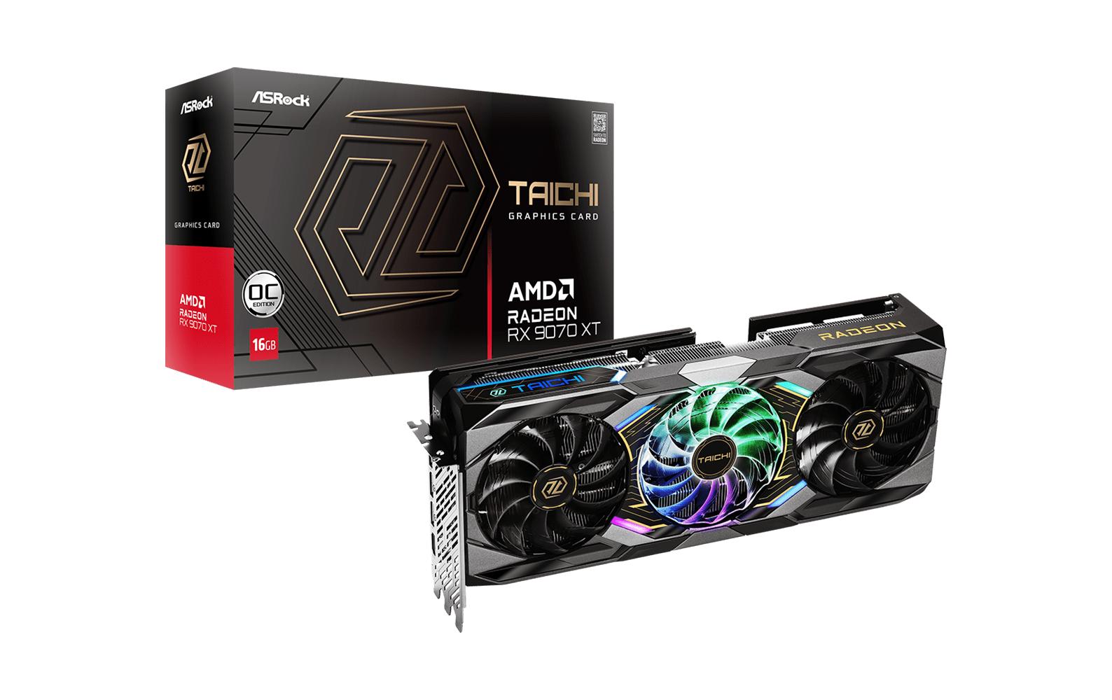 ASRock Grafikkarte Radeon RX 9070 XT Taichi 16 GB ASRock Grafikkarte Radeon RX 9070 XT Taichi 16 GB