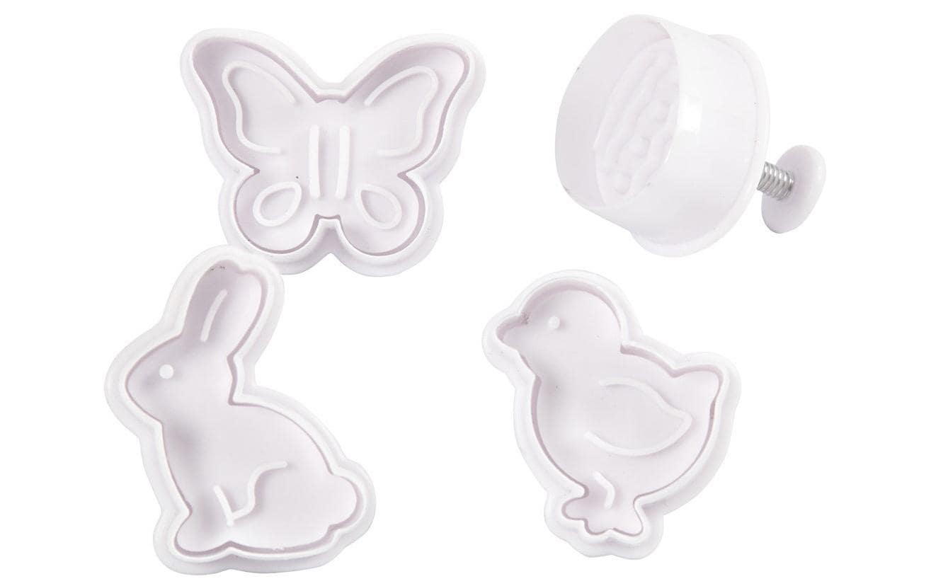 Creativ Company Guetzli-Ausstecher Ostern mit Stempelgriff, 4-teilig Creativ Company Guetzli-Ausstecher Ostern mit Stempelgriff, 4-teilig