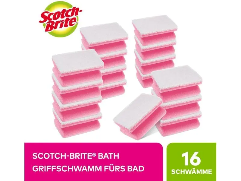 Scotch-Brite Schwamm 3M Scotch-Brite Bad 16 Stück Pink Scotch-Brite Schwamm 3M Scotch-Brite Bad 16 Stück Pink