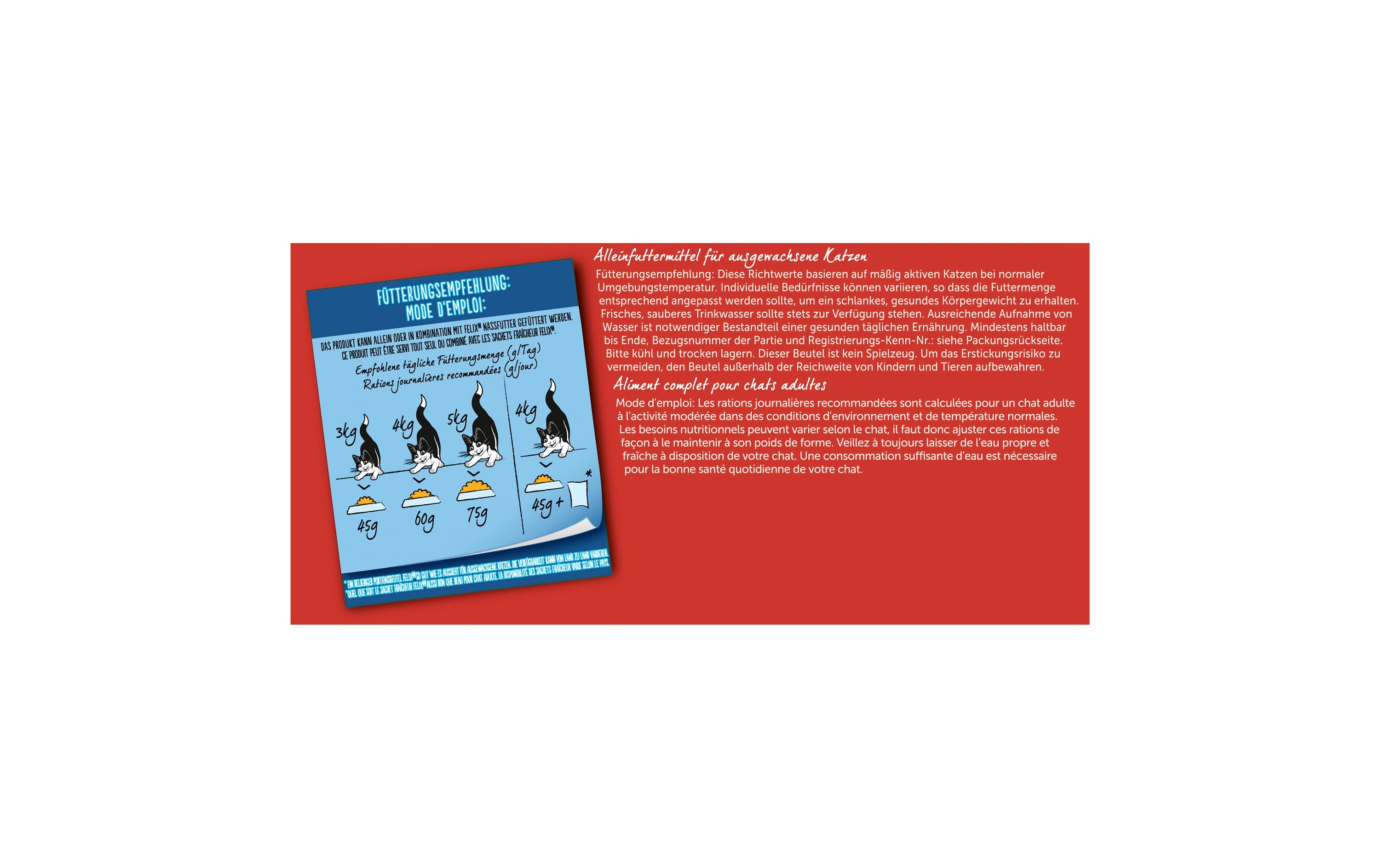 Felix Trockenfutter Knuspermenü Fleisch, 2 kg