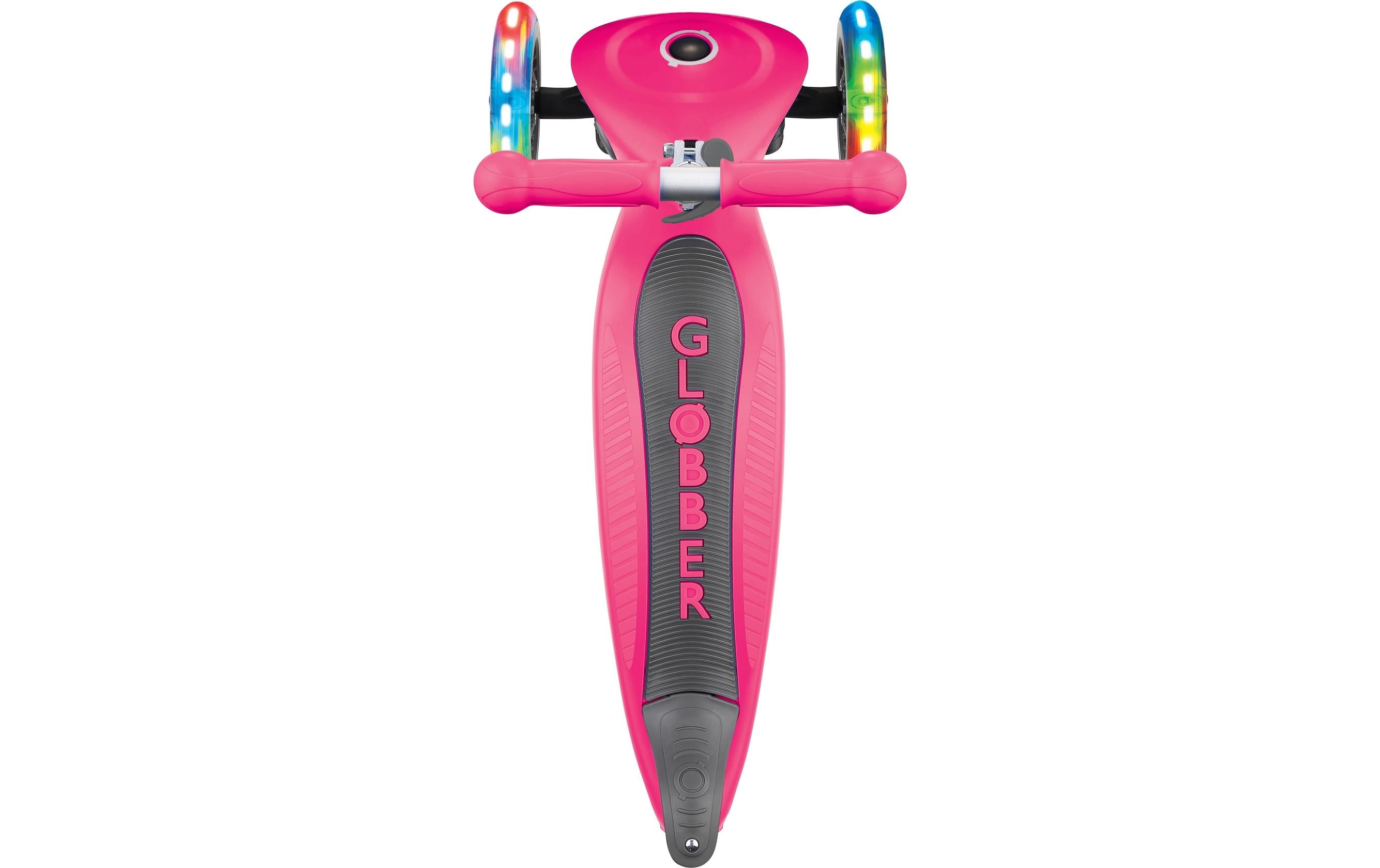 GLOBBER Scooter Junior Foldable Lights Mini Pink